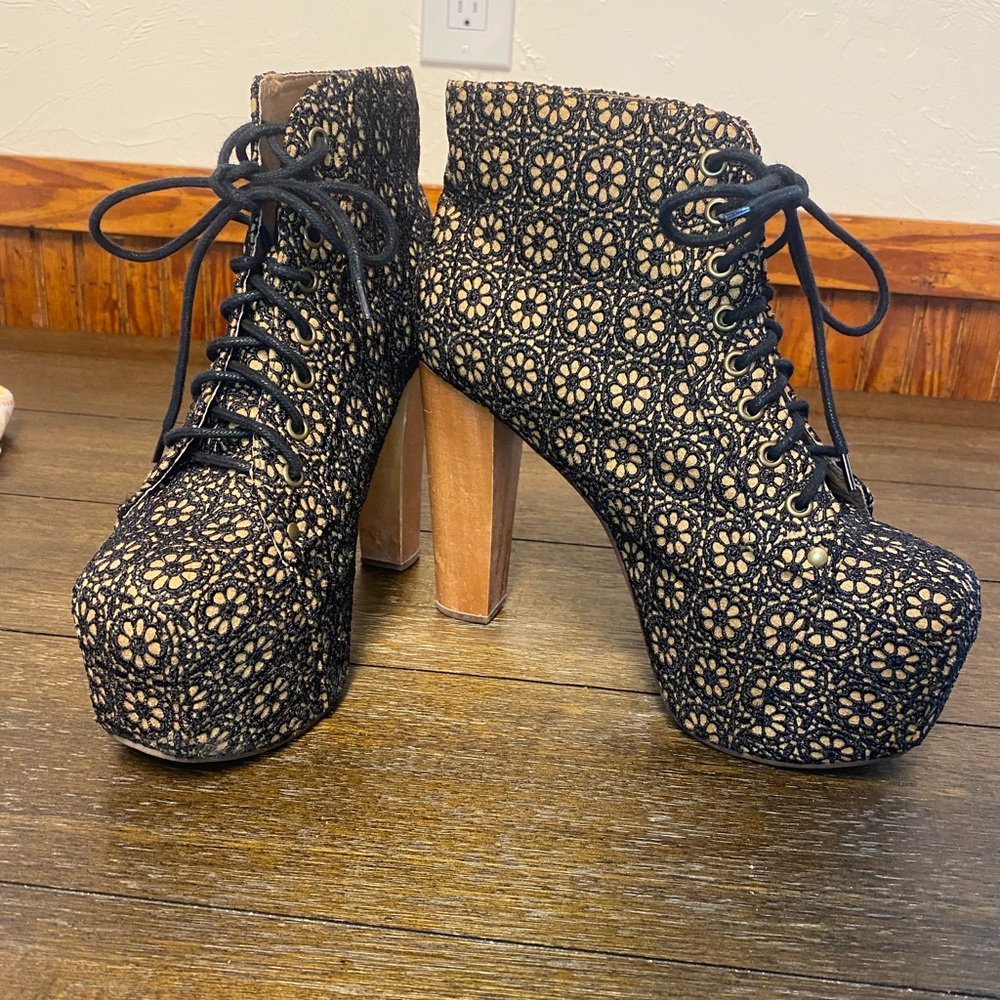 Amazing high heel boots.